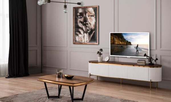 Tesla Ecru Gold Tv Ünitesi