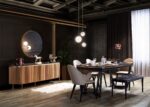 Tesla Walnut Bronze Yemek Odası